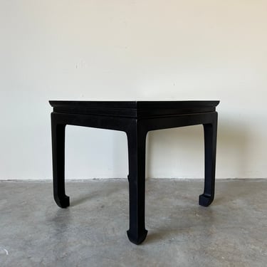 Vintage Ming Style Ebonized Low Side Table 