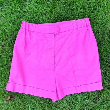 70s Magenta Cuffed Shorts Size S 