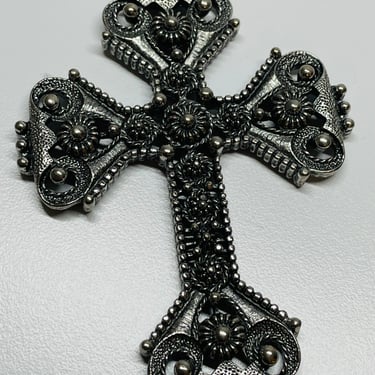 Sarah Coventry Silver Cross Pendant