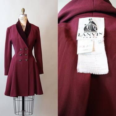 1980s LANVIN princess COAT jacket small medium | new fall 