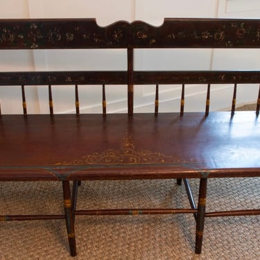 Antique American Painted Bench, circa 1830s