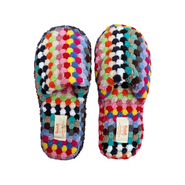 Rainbow Pom Pom House Slipper