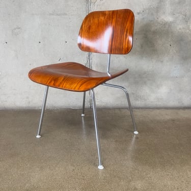 Herman Miller Eames Wooden DCM Chair Chrome Base #2