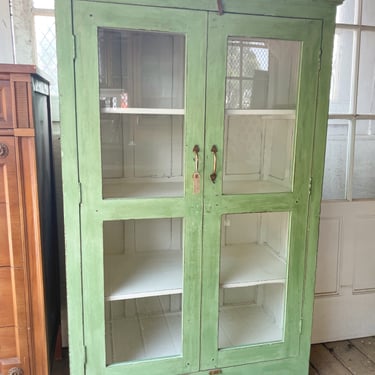 Vintage Green Teak Cabinet