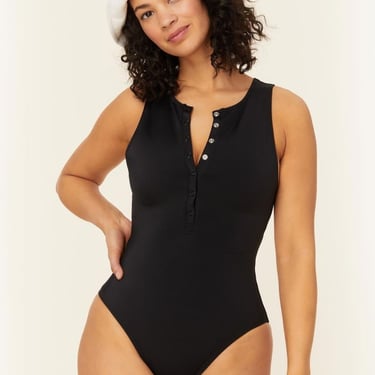 Andie Swim The Malibu Classic Eco Nylon One Piece - Black