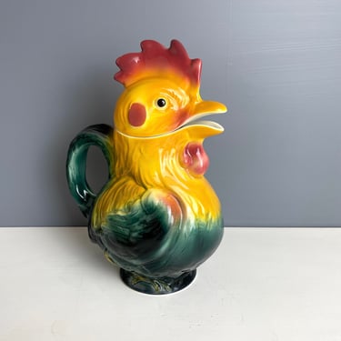 Figural rooster pitcher made in Germany - #3744 - vintage chicken 
