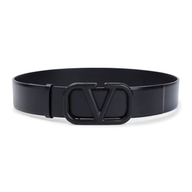 Valentino Garavani Women Valentino Garavani Vlogo Leather Belt