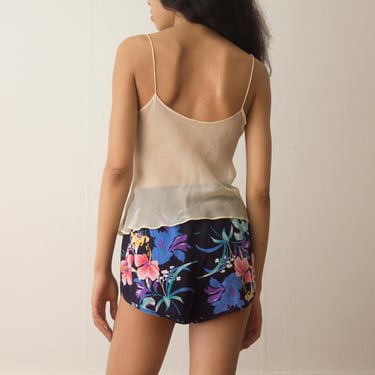 1980s Hawaiian Print Roller Girl Shorts 