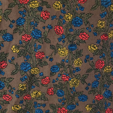 Vintage 1950's Micro Floral Fabric / 60s Cotton Fabric 