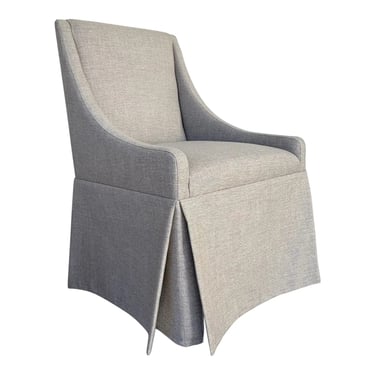 Transitional Gray Linen Lea Parsons Chair