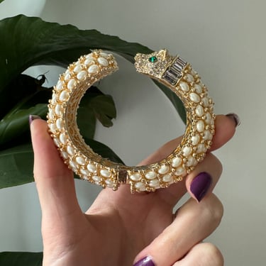 Pearl Panther Bracelet