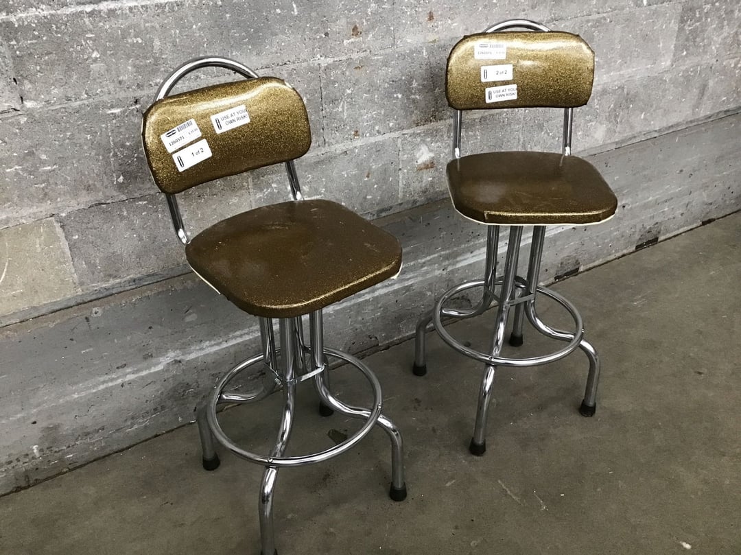 Sparkly Gold Stools (Seattle) | Second Use | Seattle and Tacoma, WA