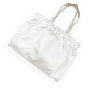 Miu Miu 90s silver leather bag