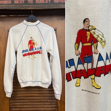 Vintage 1970’s Shazam DC Comics Superhero Pop Art Sweatshirt, 70’s Pop Art, Vintage Sweatshirt, Vintage Comic, Vintage Clothing 