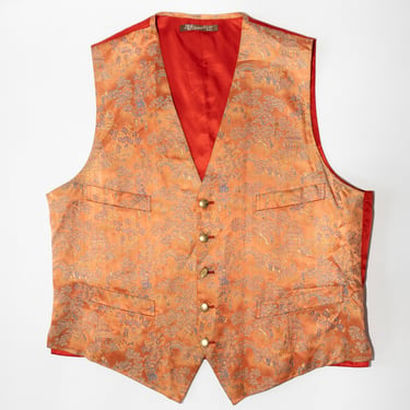 Vintage Silk Brocade Waistcoat