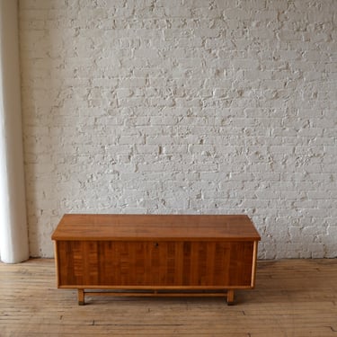 MCM Lane Walnut Trunk Chest w/ Cedar Lining