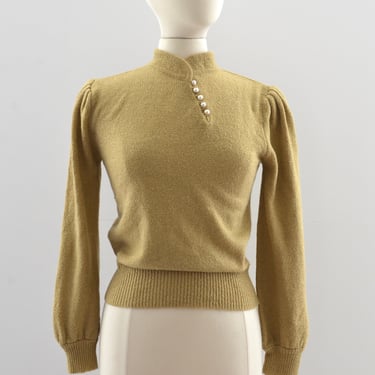 Vintage 70's Puff Shoulder Sweater