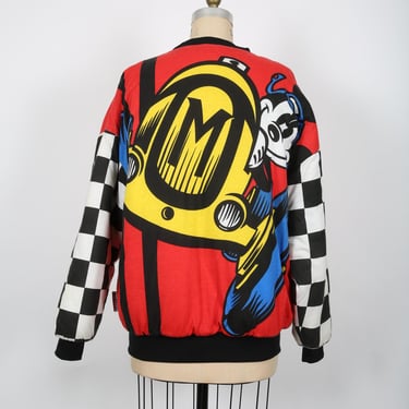 Vintage Mickey Mouse Jacket Coat Reversible Jacket Bomber Jacket Disney Streetwear Novelty Fun Funky 