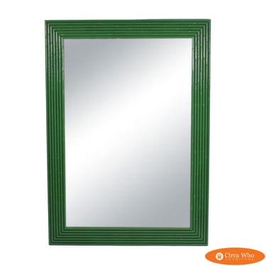 Split Bamboo Green Mirror