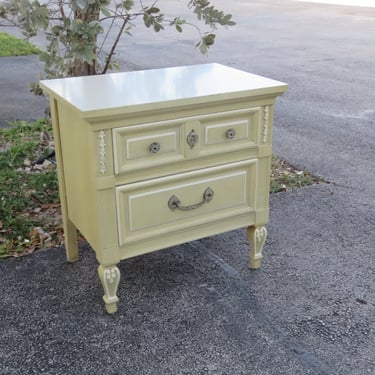 Dixie French Shabby Chic Painted Nightstand Side End Bedside Table 3968