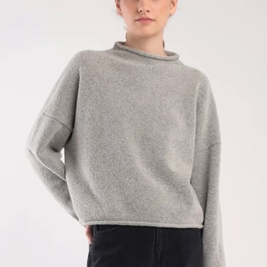 Boucle Rolled Sweater