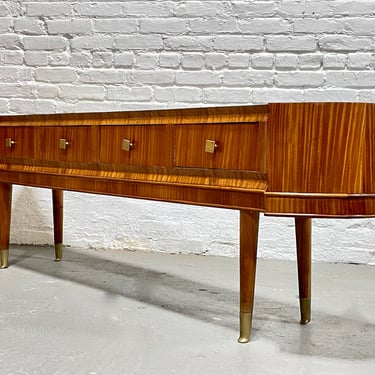 Mid Century MODERN Sapele Wood French CONSOLE, circa 1950s 