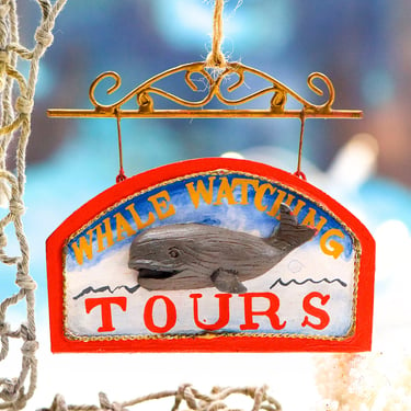 VINTAGE: Resin Tour Sign Ornament - 