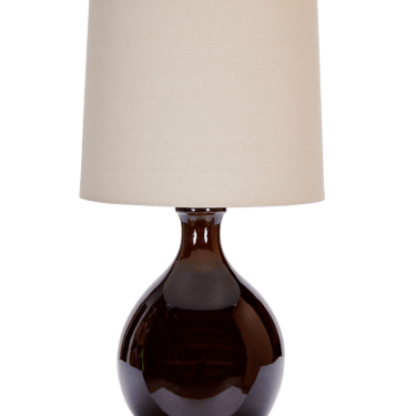 Large Iris Lamp - Dark Amber