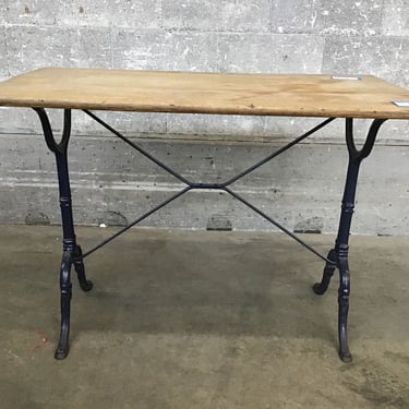 Antique Cast Iron w Wood Top (Seattle)