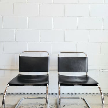 Pair of Mies Van Der Rohe MR10 Chairs