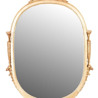 Gilt Finish Shield Shape Mirror