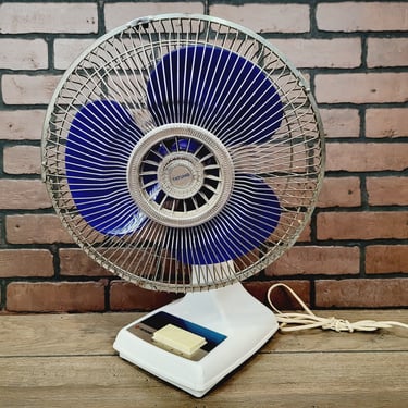Tatung Blue and White Electric Fan 