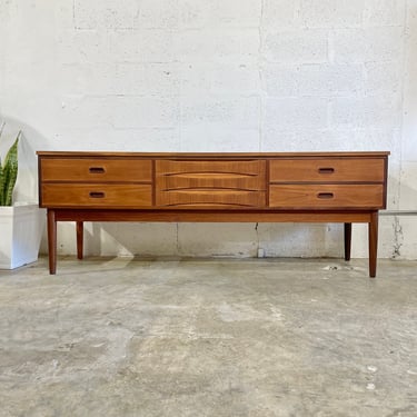 Danish Modern Low Console or Credenza 