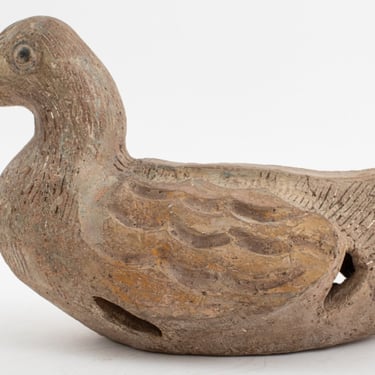 Nahum Tschacbasov Ceramic Duck Sculpture
