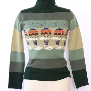 Hot Air Balloons Sweater M