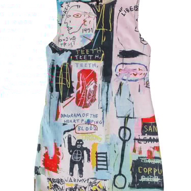 Alice + Olivia x Basquiat Graffiti Mini Dress