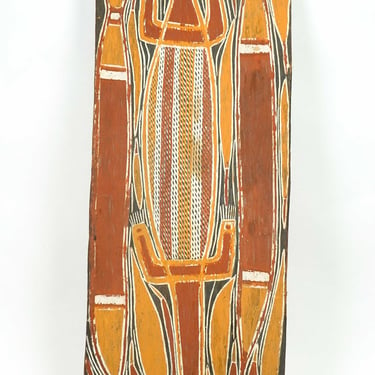 Australian Aboriginal Painting on Eucalyptus Bark 
