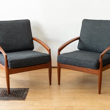 Pair of Kai Kristiansen Paper Knife Chairs