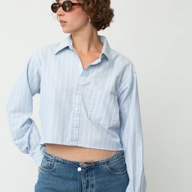 Re-Worked Cropped Button Up