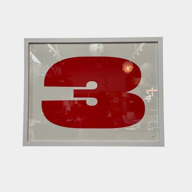 Eames '3' Framed Print