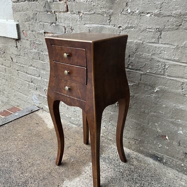 Italian Burlwood Nightstand