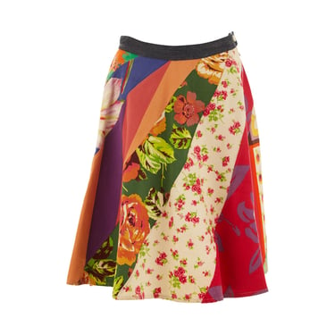 Dolce &amp; Gabbana Multicolor Floral Print Skirt