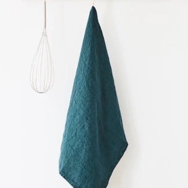 Linen Kitchen Towel | Deep Water