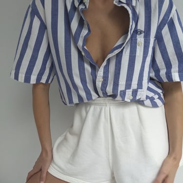 Beach Striped Button Down