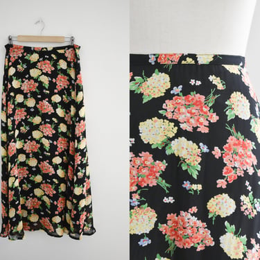 1990s Laura Ashley Floral Skirt 