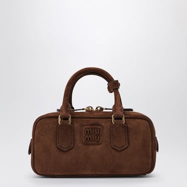 Miu Miu Arcadie Bag In Cocoa Suede Leather Women