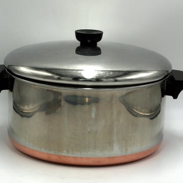 vintage Revere Ware 6 Quart Stock Pot 