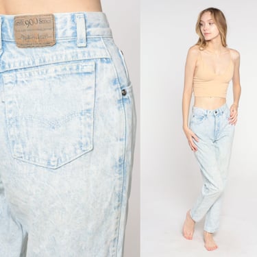 Levis 900 Jeans 80s Tapered Mom Jeans Acid Wash High Waisted Levi Jeans Denim Pants Made in USA Levi Strauss Vintage 1980s Extra Small xs 25 