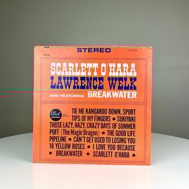 Vintage 1960s Vinyl Record: Scarlett O'Hara Lawrence Welk and featuring Breakwater 