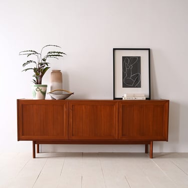 Vintage Teak Sideboard with 3 Doors - Original Scandinavian Design 